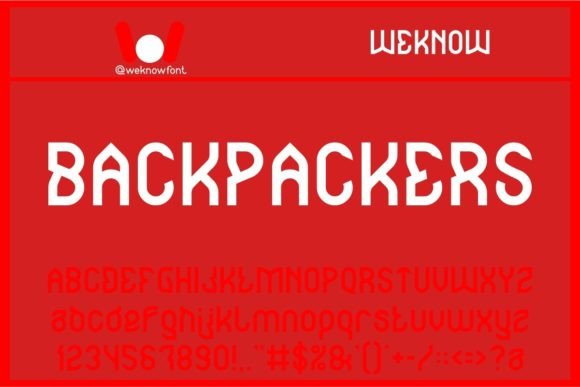 Backpackers: A Futuristic Display Font for Makers