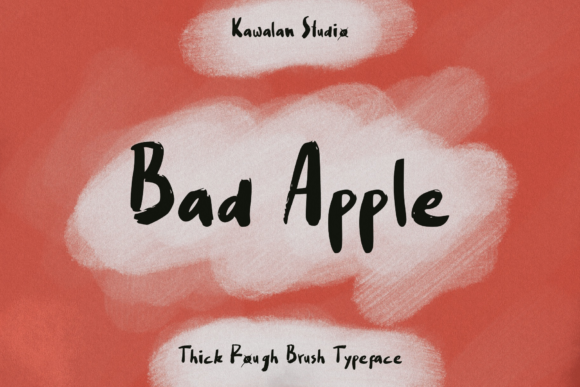 Bad Apple Font: Bold Texture for Makers
