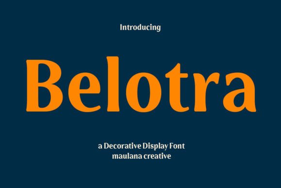 Belotra: A Designer’s Take on Bold Display Typography