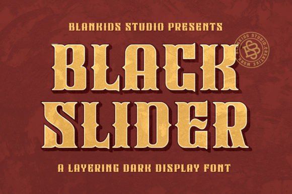 Black Slider: A Bold Display Font for Modern Branding
