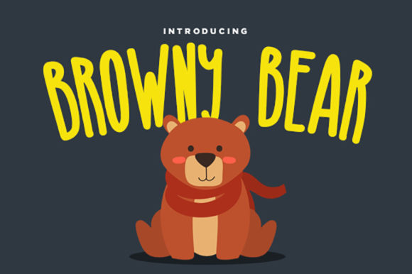 Browny Bear: A Playful Display Font for Web Design