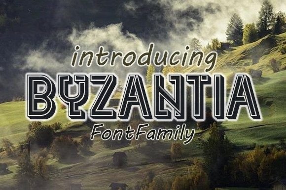 Byzantia: A Display Font for Editorial Elegance