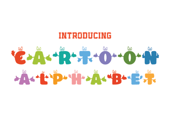 Cartoon Alphabet: A Playful Decorative Font for Makers