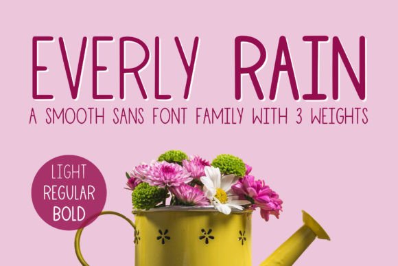Everly Rain: A Clean Sans Serif Font for Makers