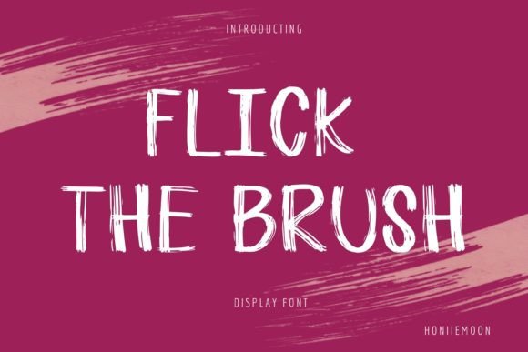 Flick the Brush: A Playful Display Font for Editorial Design