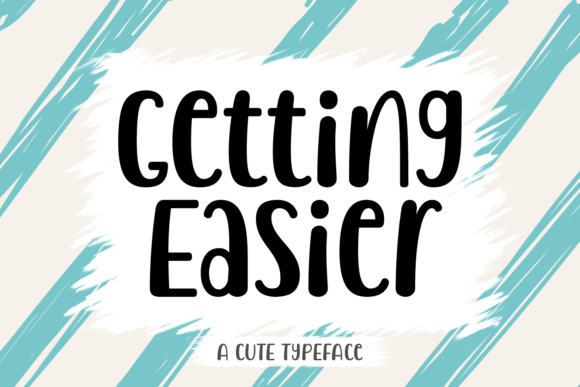 Getting Easier: A Display Font for Memorable Brands