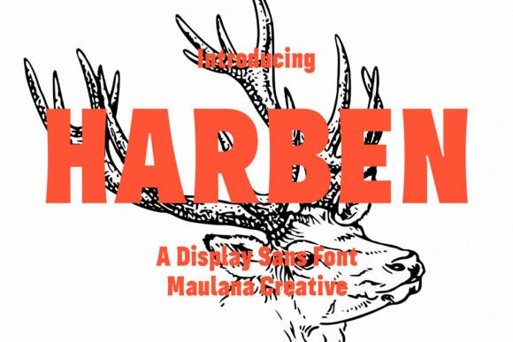 Harben: A Wavy Display Font for Modern Branding