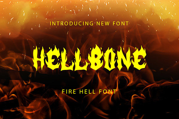 Hellbone Font: A Bold Typeface for Dark Branding