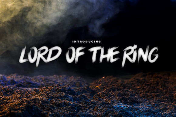 Lord of the Ring Display Font for Makers