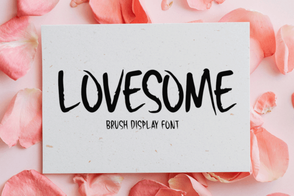 Lovesome Font: A Playful Display Typeface for Editorial Design