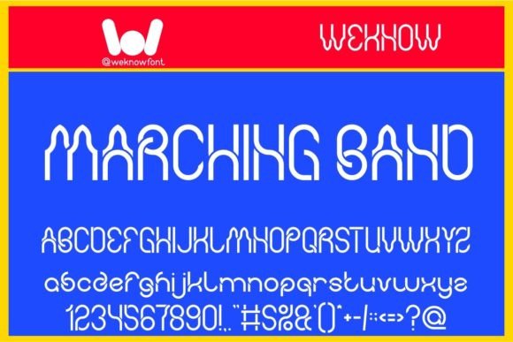 Marching Band Font for Bold Brand Identity