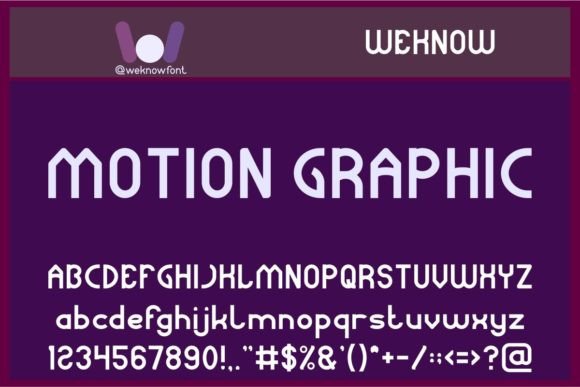 Motion Graphic Font for Crafters