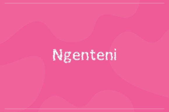 Ngenteni: A Playful Handwritten Typeface for Editorial Design