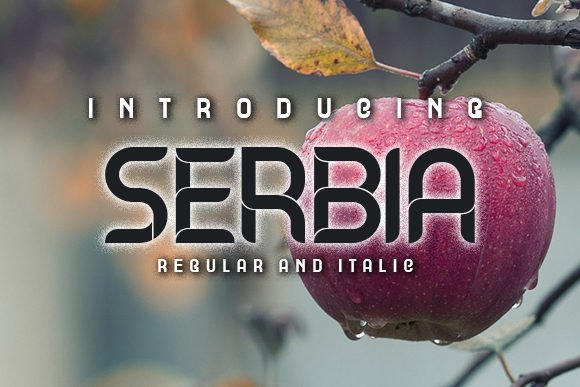 Serbia Display Font for Crafters
