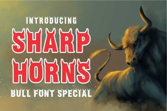 Sharp Horns: A Bold Display Font for Impact