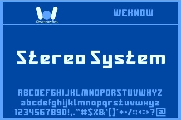 Stereo System Font: A Bold Choice for Editorial Design