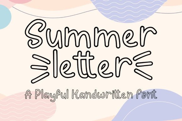 Summer Letter: A Playful Display Font for Makers