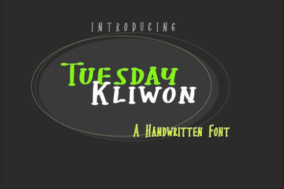 Tuesday Kliwon: A Quirky Display Font for Editors