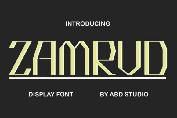 Zamrud Font Review: A Minimalist Display Typeface